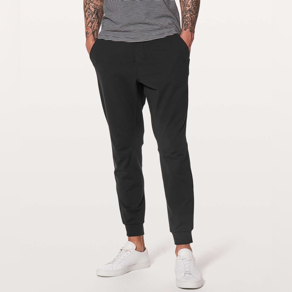 Lululemon Men's Sweatpants Drawstring 30X 31" Joggers Pockets  Black Size M